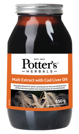 Malt Extract with Cod Liver Oil, Vitamins and Butterscotch Flavouring